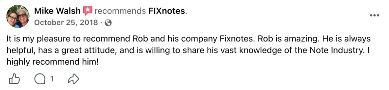 Facebook review from Mike Walsh