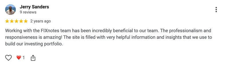 Google review from Jerry Sanders
